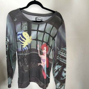 The Little Mermaid Girls Juniors Light Sweatshirt